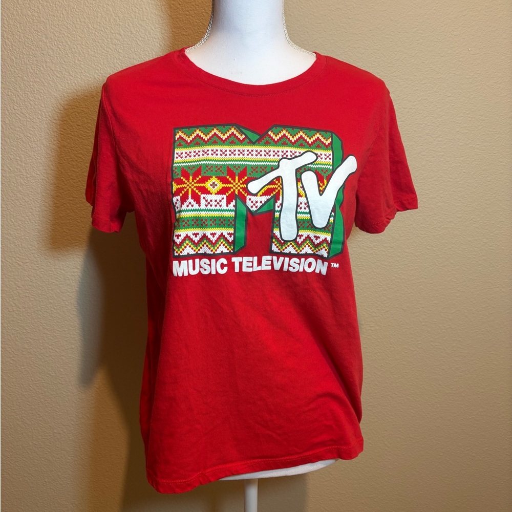 MTV Red Graphic T-Shirt